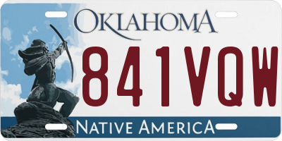 OK license plate 841VQW