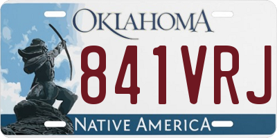 OK license plate 841VRJ