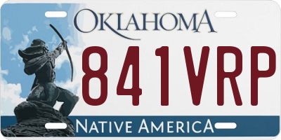 OK license plate 841VRP