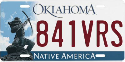 OK license plate 841VRS