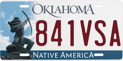 OK license plate 841VSA