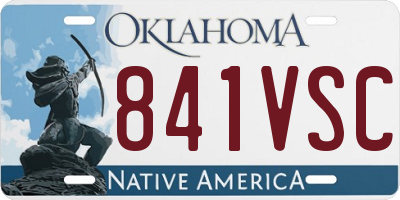 OK license plate 841VSC
