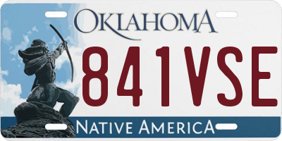 OK license plate 841VSE