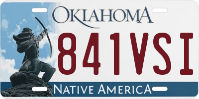 OK license plate 841VSI