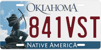 OK license plate 841VST