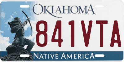 OK license plate 841VTA