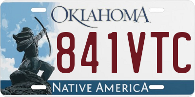 OK license plate 841VTC