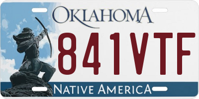 OK license plate 841VTF