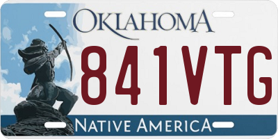 OK license plate 841VTG