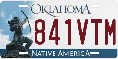 OK license plate 841VTM