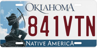 OK license plate 841VTN