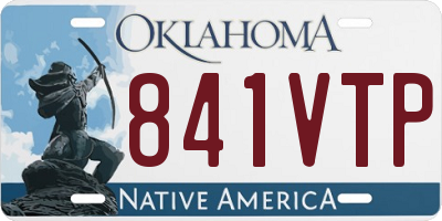 OK license plate 841VTP