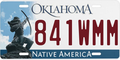 OK license plate 841WMM