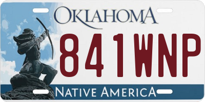 OK license plate 841WNP