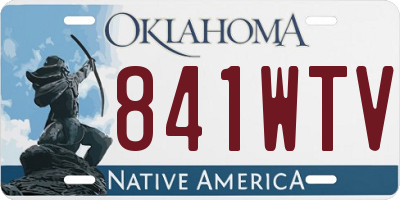 OK license plate 841WTV