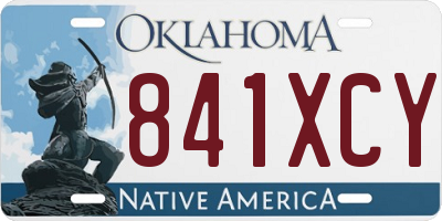 OK license plate 841XCY