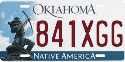 OK license plate 841XGG