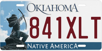 OK license plate 841XLT