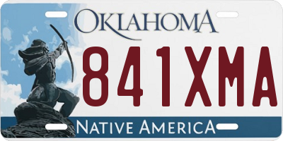 OK license plate 841XMA