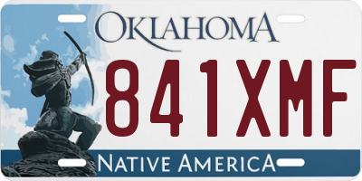 OK license plate 841XMF