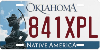 OK license plate 841XPL