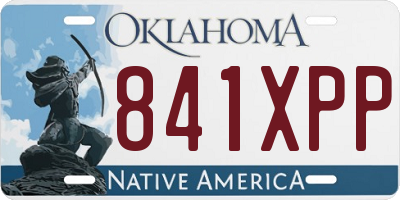 OK license plate 841XPP