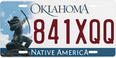 OK license plate 841XQQ