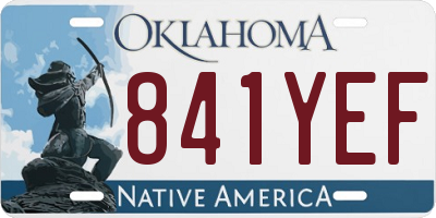 OK license plate 841YEF