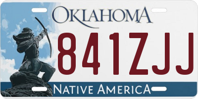 OK license plate 841ZJJ