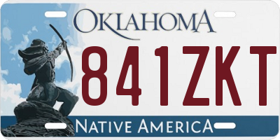 OK license plate 841ZKT