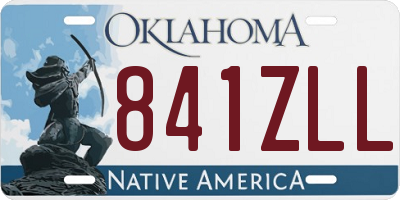 OK license plate 841ZLL