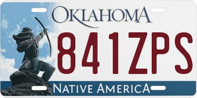 OK license plate 841ZPS