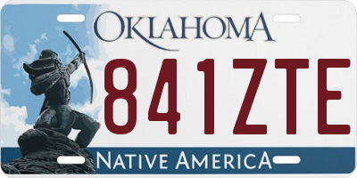 OK license plate 841ZTE