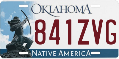 OK license plate 841ZVG