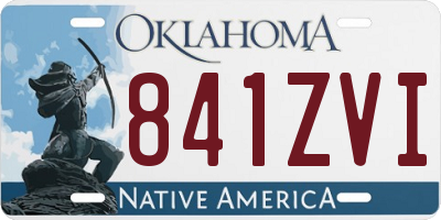 OK license plate 841ZVI