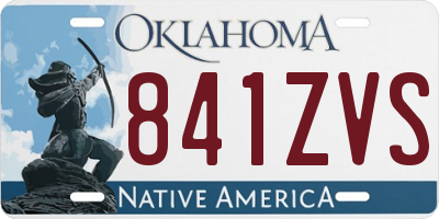 OK license plate 841ZVS