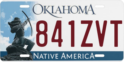 OK license plate 841ZVT