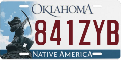 OK license plate 841ZYB