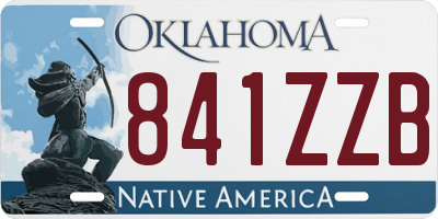 OK license plate 841ZZB