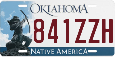 OK license plate 841ZZH