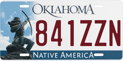 OK license plate 841ZZN