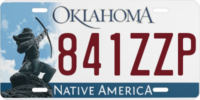 OK license plate 841ZZP