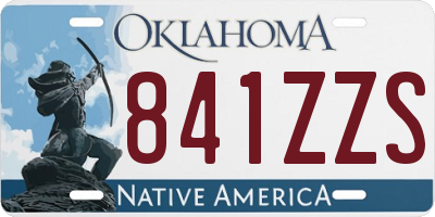 OK license plate 841ZZS