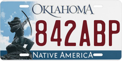 OK license plate 842ABP