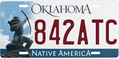 OK license plate 842ATC