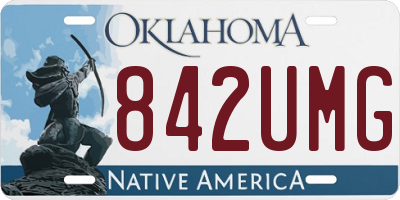 OK license plate 842UMG