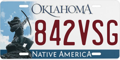 OK license plate 842VSG