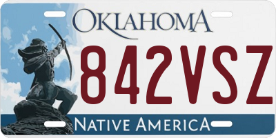 OK license plate 842VSZ
