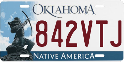 OK license plate 842VTJ