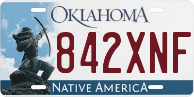 OK license plate 842XNF